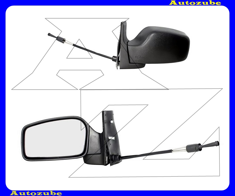 Visszapillantó tükör bal, manuális, tükörlappal, fekete borítással Visszapillantó tükör bal, manuális, tükörlappal, fekete borítással