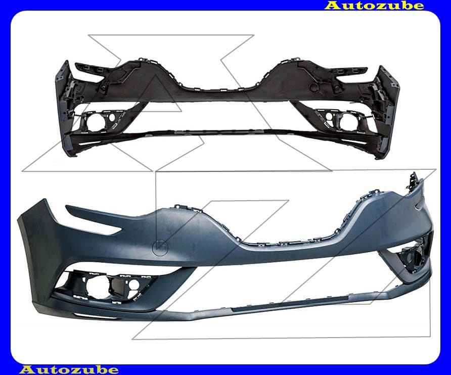 Első lökhárító alapozott Első lökhárító alapozott