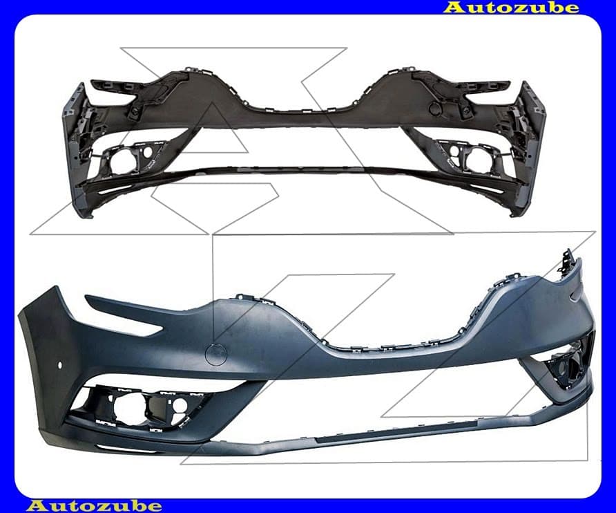 Első lökhárító alapozott, 2 PDC lyukkal Első lökhárító alapozott, 2 PDC lyukkal