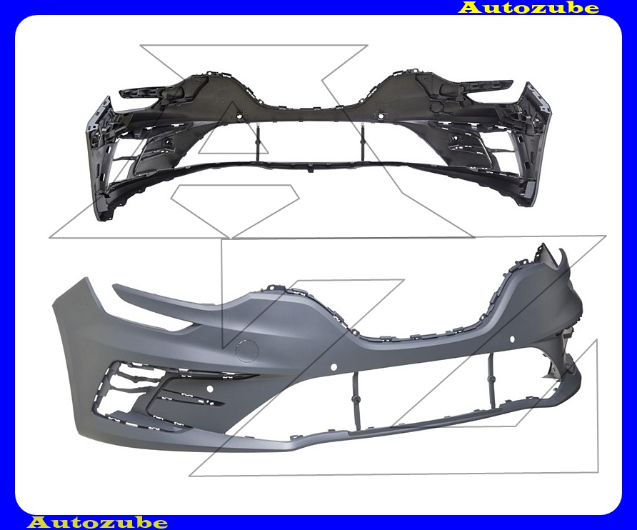 Első lökhárító alapozott, 4 szenzoros Első lökhárító alapozott, 4 szenzoros