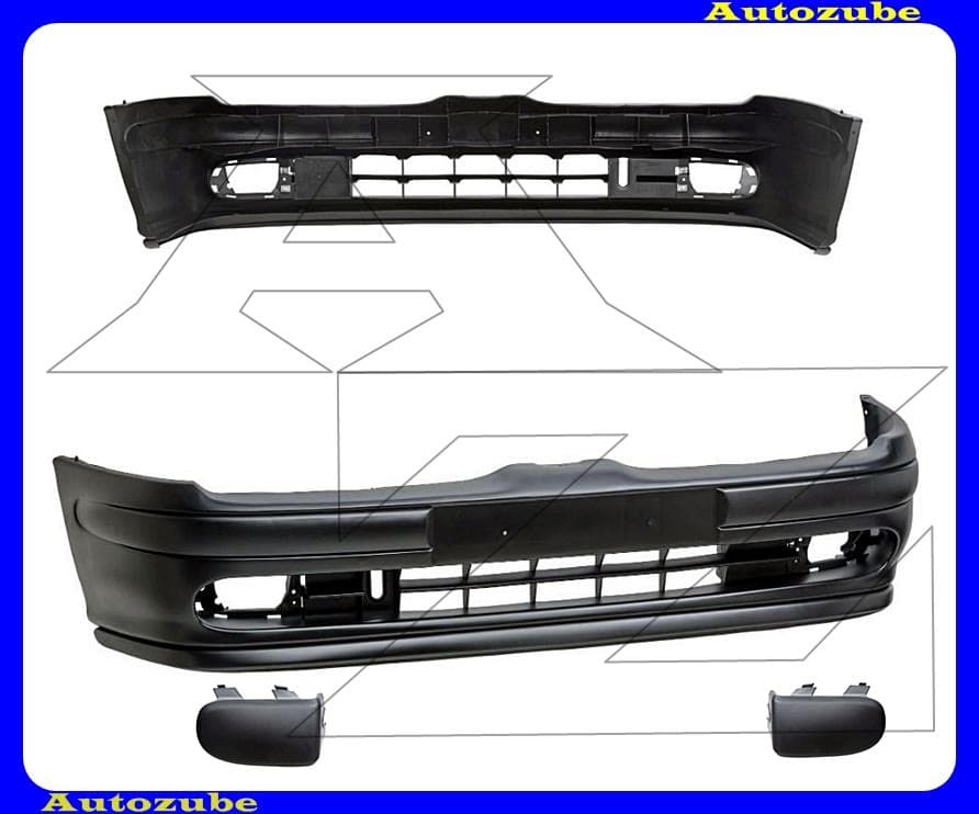 Első lökhárító fekete (ködlámpás is) Első lökhárító fekete (ködlámpás is)