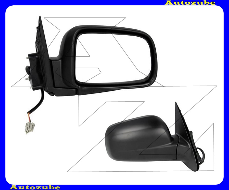 Visszapillantó tükör jobb, elektromos, domború tükörlappal, fekete borítással Visszapillantó tükör jobb, elektromos, domború tükörlappal, fekete borítással