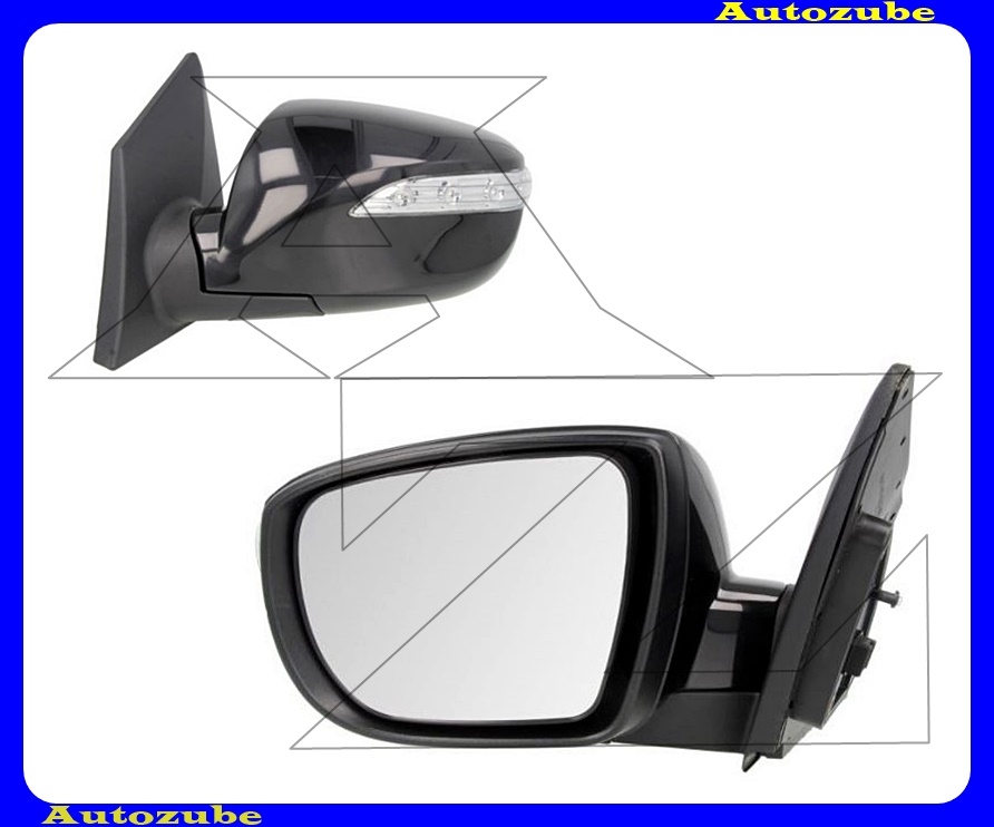 Visszapillantó tükör bal, elektromos, fűthető-domború tükörlappal, fényezhető borítással, irányjelzővel Visszapillantó tükör bal, elektromos, fűthető-domború tükörlappal, fényezhető borítással, irányjelzővel