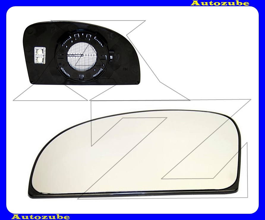 Visszapillantó tükörlap bal, fűthető-domború (tartólappal) Visszapillantó tükörlap bal, fűthető-domború (tartólappal)