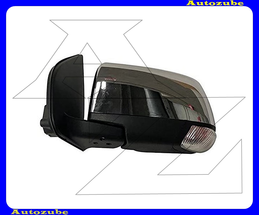 Visszapillantó tükör bal, elektromosan behajló, fűthető-domború tükörlappal, KRÓM borítással, irányjelzővel /RENDELÉSRE/ Visszapillantó tükör bal, elektromosan behajló, fűthető-domború tükörlappal, KRÓM borítással, irányjelzővel /RENDELÉSRE/