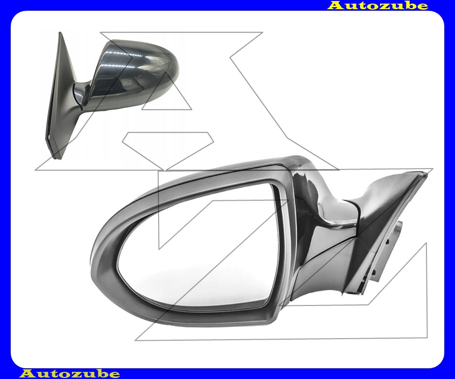 Visszapillantó tükör bal, elektromos, fűthető-domború tükörlappal, fényezhető borítással /5PIN-es/ /RENDELÉSRE/ Visszapillantó tükör bal, elektromos, fűthető-domború tükörlappal, fényezhető borítással /5PIN-es/ /RENDELÉSRE/