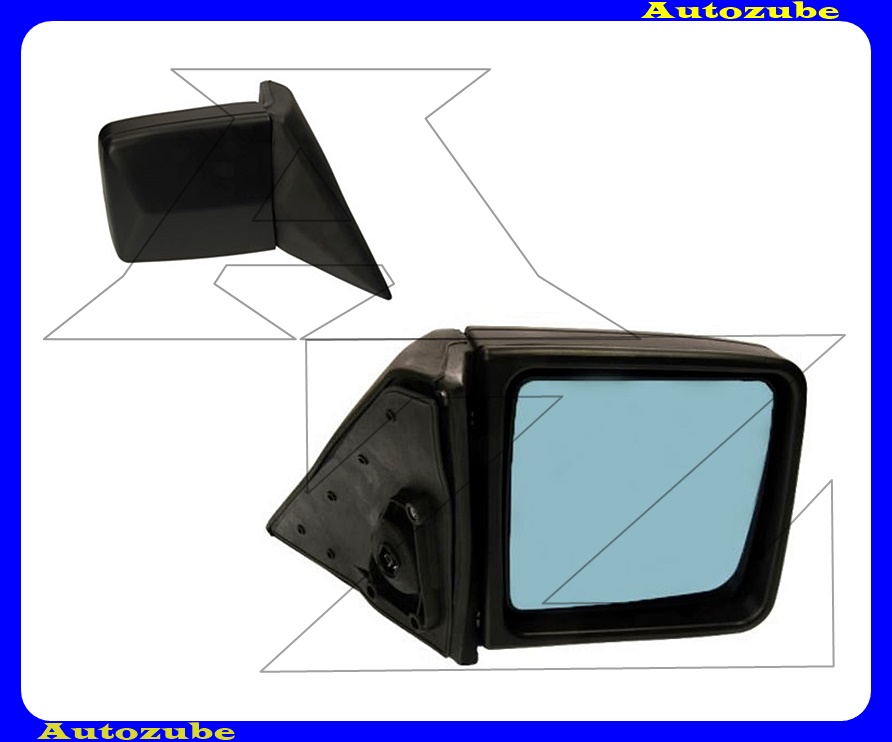 Visszapillantó tükör jobb, elektromos, fűthető-domború-kék tükörlappal, fekete borítással Visszapillantó tükör jobb, elektromos, fűthető-domború-kék tükörlappal, fekete borítással