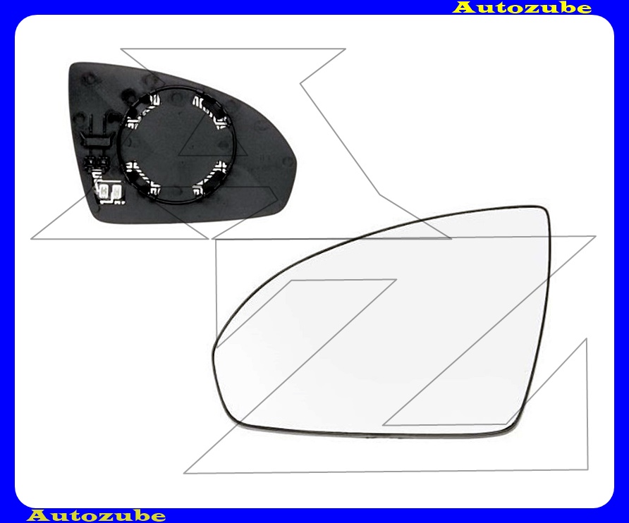 Visszapillantó tükörlap bal, fűthető-domború (tartólappal) Visszapillantó tükörlap bal, fűthető-domború (tartólappal)