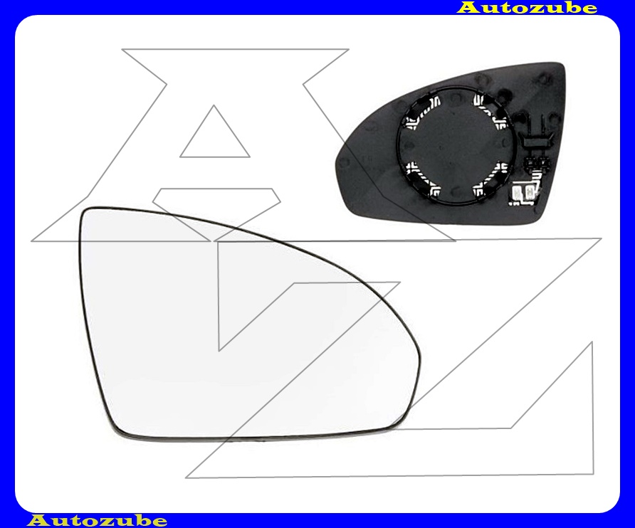 Visszapillantó tükörlap jobb, fűthető-domború (tartólappal) Visszapillantó tükörlap jobb, fűthető-domború (tartólappal)