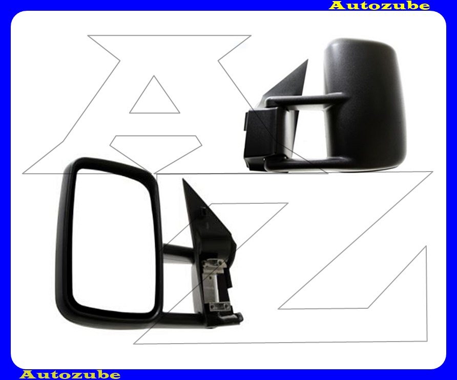 Visszapillantó tükör bal, kívűlről állítható, domború tükörlappal, fekete borítással Visszapillantó tükör bal, kívűlről állítható, domború tükörlappal, fekete borítással