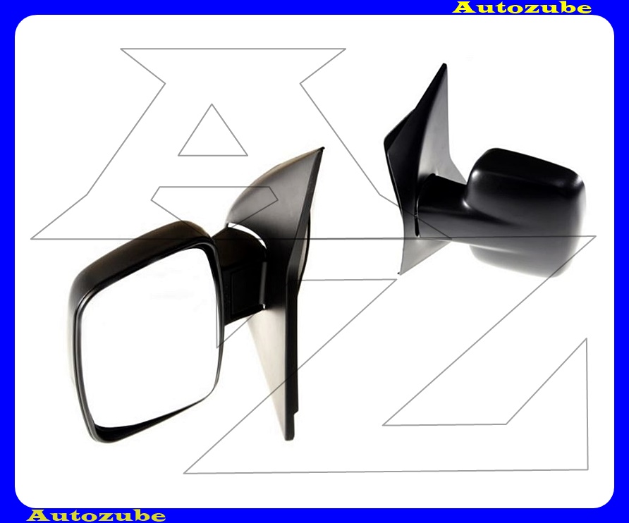 Visszapillantó tükör bal, kívűlről állítható, domború tükörlappal, fekete borítással Visszapillantó tükör bal, kívűlről állítható, domború tükörlappal, fekete borítással