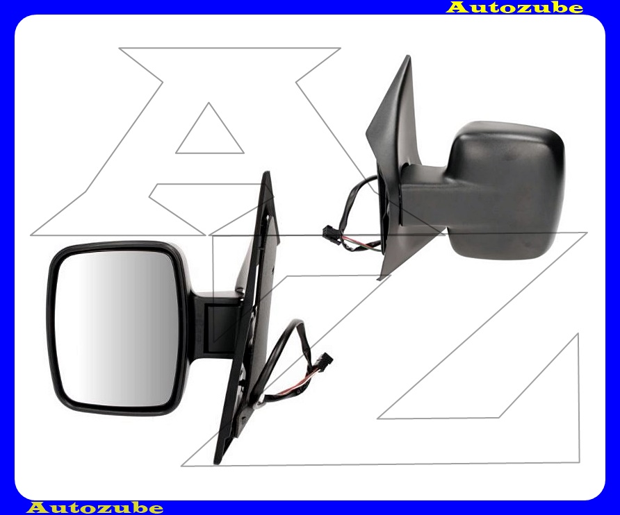 Visszapillantó tükör bal, elektromos, fűthető-domború tükörlappal, fekete borítással Visszapillantó tükör bal, elektromos, fűthető-domború tükörlappal, fekete borítással