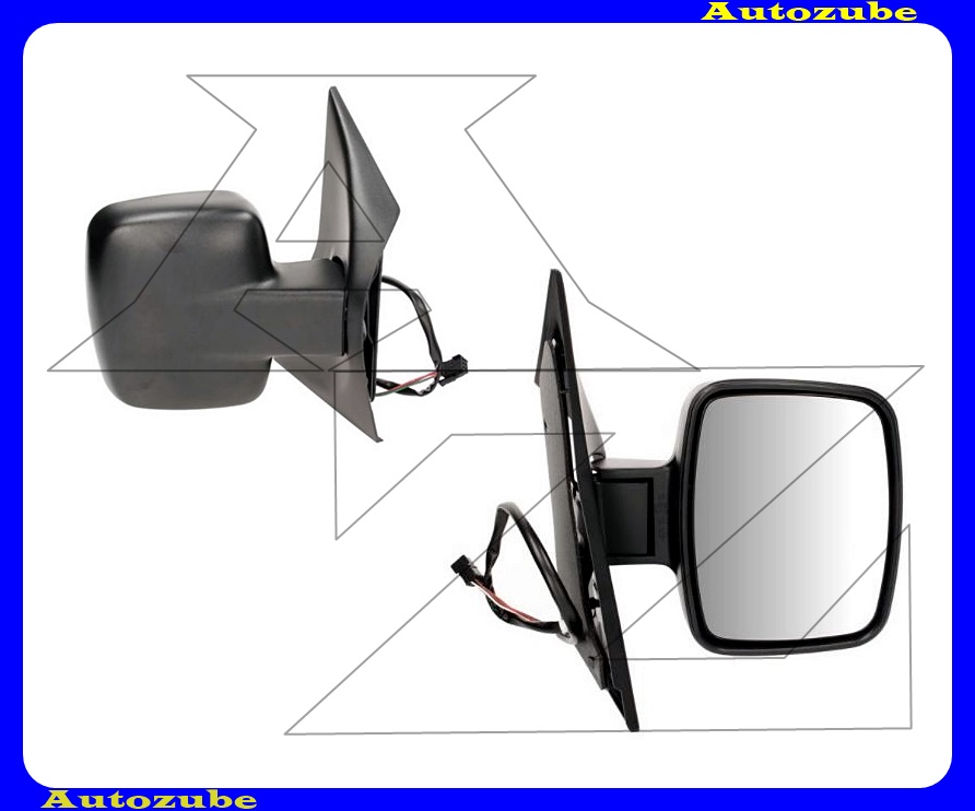 Visszapillantó tükör jobb, elektromos, fűthető-domború tükörlappal, fekete borítással Visszapillantó tükör jobb, elektromos, fűthető-domború tükörlappal, fekete borítással