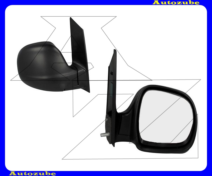 Visszapillantó tükör jobb, kívűlról állítható, aszférikus tükörlappal, fekete borítással Visszapillantó tükör jobb, kívűlról állítható, aszférikus tükörlappal, fekete borítással