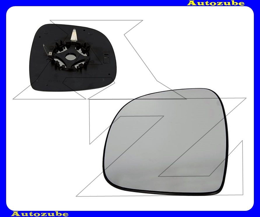 Visszapillantó tükörlap bal, aszférikus (tartólappal) Visszapillantó tükörlap bal, aszférikus (tartólappal)