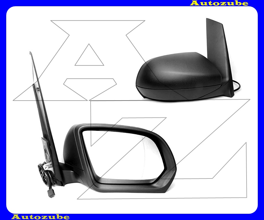 Visszapillantó tükör jobb, elektromos, fűthető-aszférikus tükörlappal, fekete borítással Visszapillantó tükör jobb, elektromos, fűthető-aszférikus tükörlappal, fekete borítással