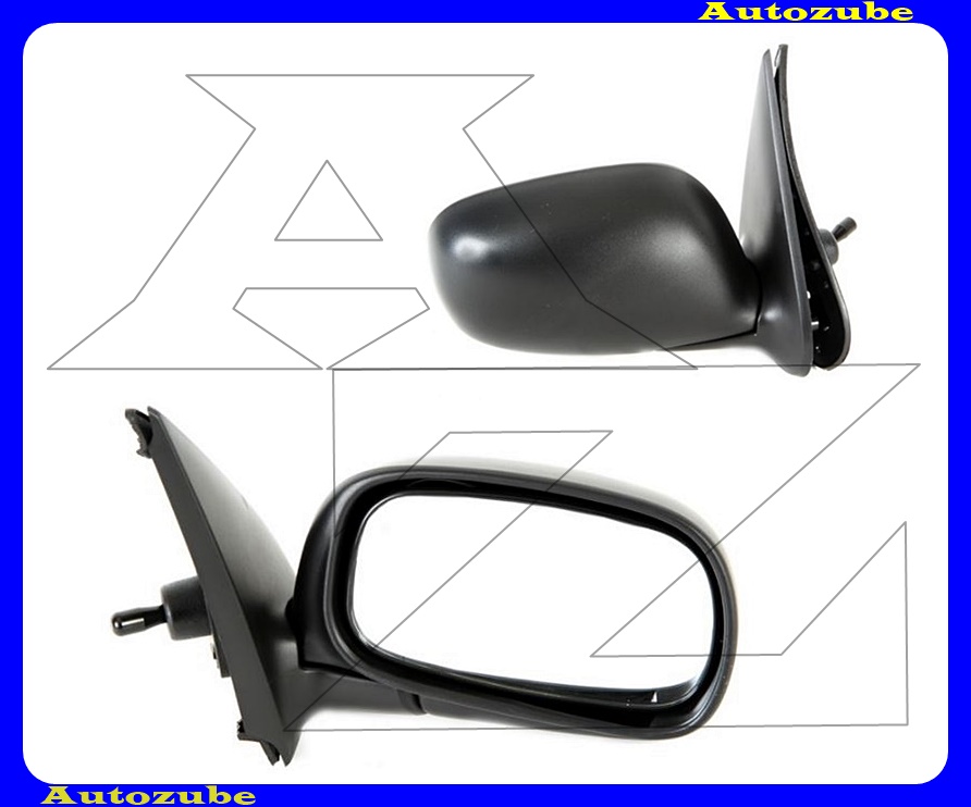 Visszapillantó tükör jobb, manuális, domború tükörlappal, fekete borítással Visszapillantó tükör jobb, manuális, domború tükörlappal, fekete borítással