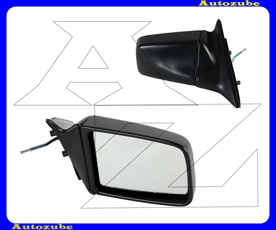 Visszapillantó tükör jobb, manuális, domború tükörlappal, fekete borítással Visszapillantó tükör jobb, manuális, domború tükörlappal, fekete borítással