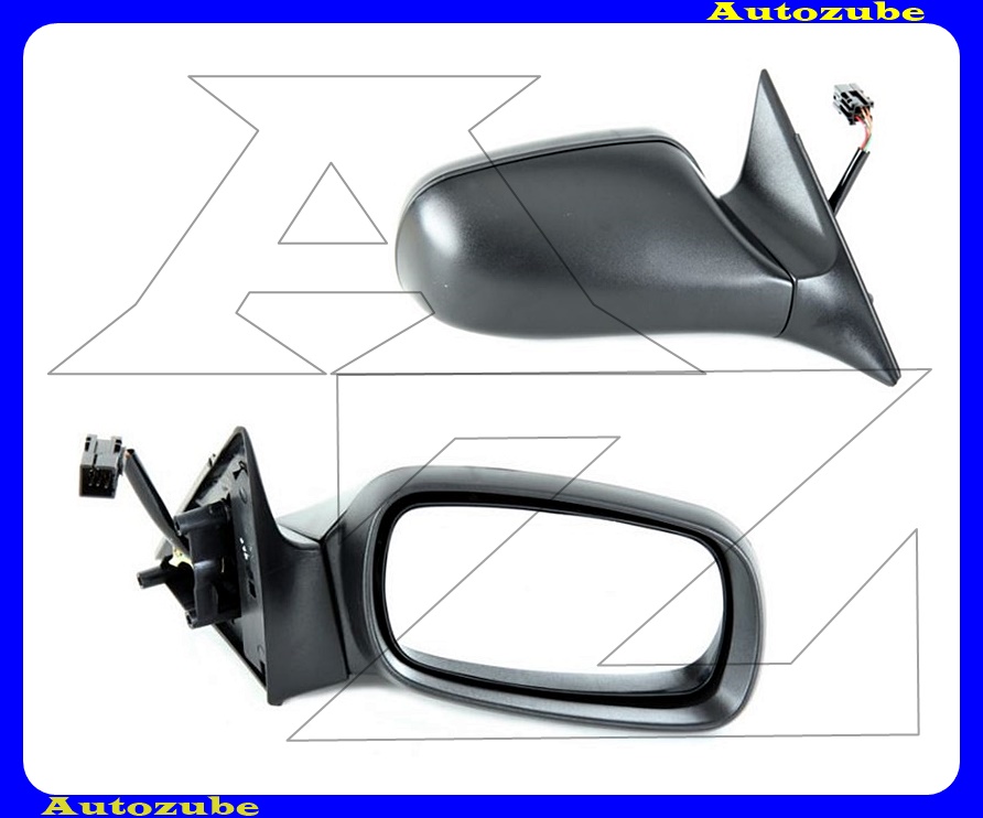 Visszapillantó tükör jobb, elektromos, fűthető-domború tükörlappal, fekete borítással Visszapillantó tükör jobb, elektromos, fűthető-domború tükörlappal, fekete borítással