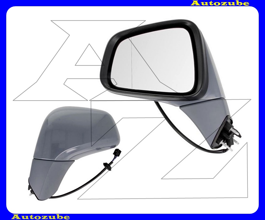 Visszapillantó tükör bal, elektromosan behajló, fűthető-aszférikus tükörlappal, teljesen alapozott borítással /RENDELÉSRE/ Visszapillantó tükör bal, elektromosan behajló, fűthető-aszférikus tükörlappal, teljesen alapozott borítással /RENDELÉSRE/