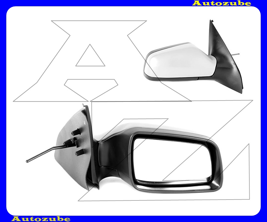 Visszapillantó tükör jobb, manuális, domború tükörlappal, fényezhető borítással Visszapillantó tükör jobb, manuális, domború tükörlappal, fényezhető borítással