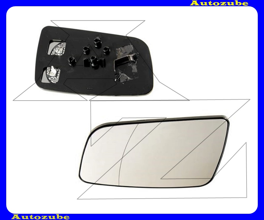 Visszapillantó tükörlap bal, fűthető-aszférikus (tartólappal) Visszapillantó tükörlap bal, fűthető-aszférikus (tartólappal)