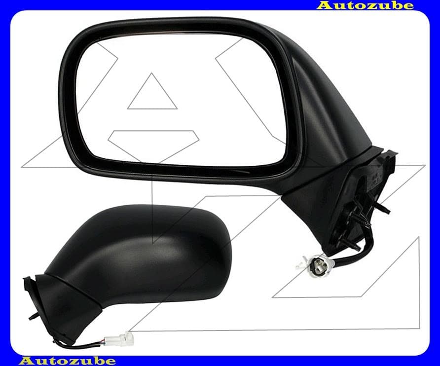 Visszapillantó tükör bal, elektromos, domború tükörlappal, fekete borítással Visszapillantó tükör bal, elektromos, domború tükörlappal, fekete borítással