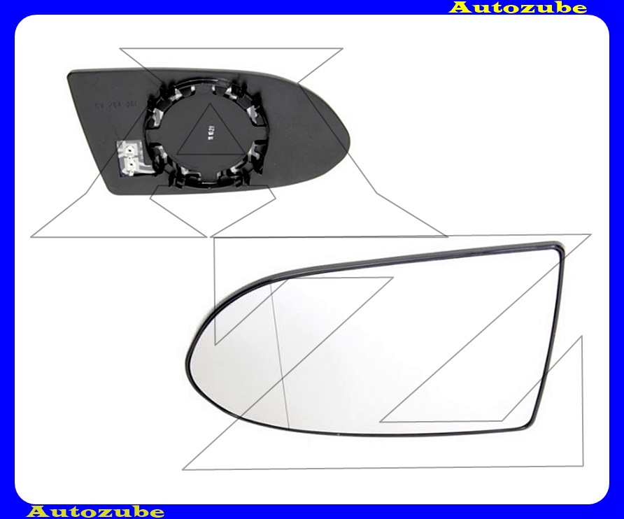 Visszapillantó tükörlap bal, fűthető-aszférikus (tartólappal) Visszapillantó tükörlap bal, fűthető-aszférikus (tartólappal)