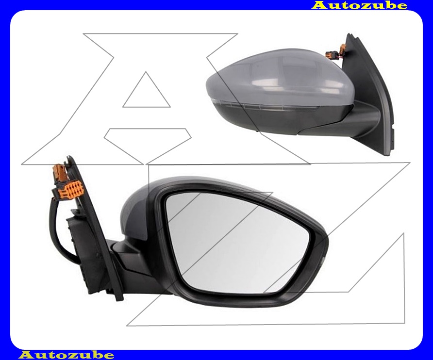 Visszapillantó tükör jobb, elektromos, fűthető-domború tükörlappal, hőmérős, fényezhető borítással, irányjelzővel Visszapillantó tükör jobb, elektromos, fűthető-domború tükörlappal, hőmérős, fényezhető borítással, irányjelzővel