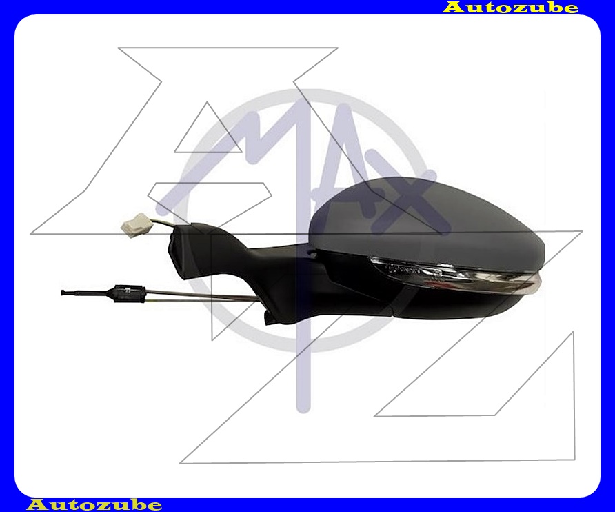 Visszapillantó tükör bal, manuális, domború tükörlappal, fényezhető borítással, irányjelzővel Visszapillantó tükör bal, manuális, domború tükörlappal, fényezhető borítással, irányjelzővel