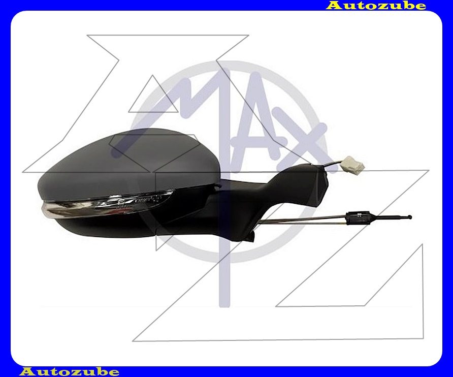 Visszapillantó tükör jobb, manuális, domború tükörlappal, fényezhető borítással, irányjelzővel Visszapillantó tükör jobb, manuális, domború tükörlappal, fényezhető borítással, irányjelzővel