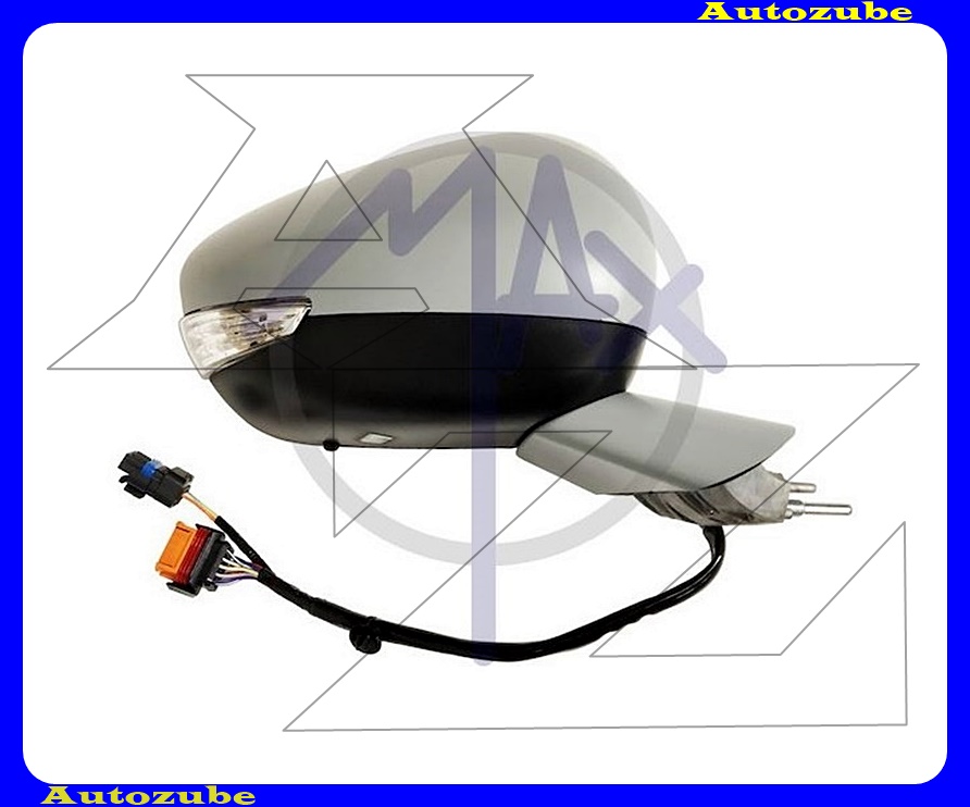 Visszapillantó tükör jobb, elektromosan behajló, fűthető-domború tükörlappal, kilépőfénnyel, memóriás, hőmérős, fényezhető borítással, irányjelzővel /16PIN/ Visszapillantó tükör jobb, elektromosan behajló, fűthető-domború tükörlappal, kilépőfénnyel, memóriás, hőmérős, fényezhető borítással, irányjelzővel /16PIN/