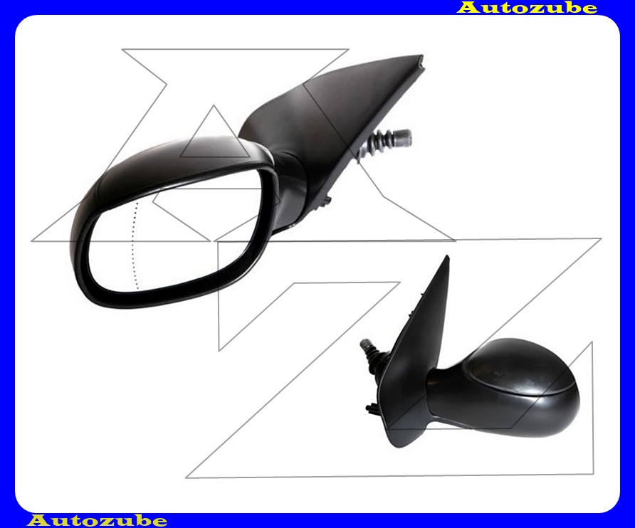 Visszapillantó tükör bal, manuális, aszférikus tükörlappal, fekete borítással Visszapillantó tükör bal, manuális, aszférikus tükörlappal, fekete borítással