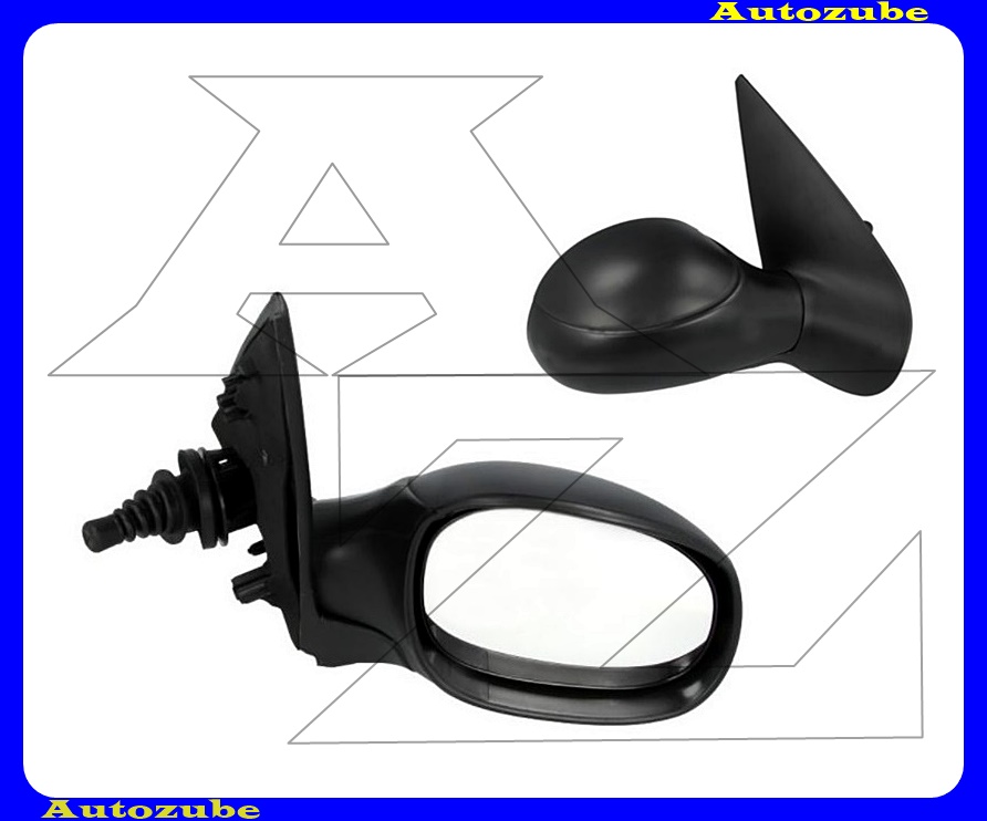 Visszapillantó tükör jobb, manuális, domború tükörlappal, fekete borítással Visszapillantó tükör jobb, manuális, domború tükörlappal, fekete borítással