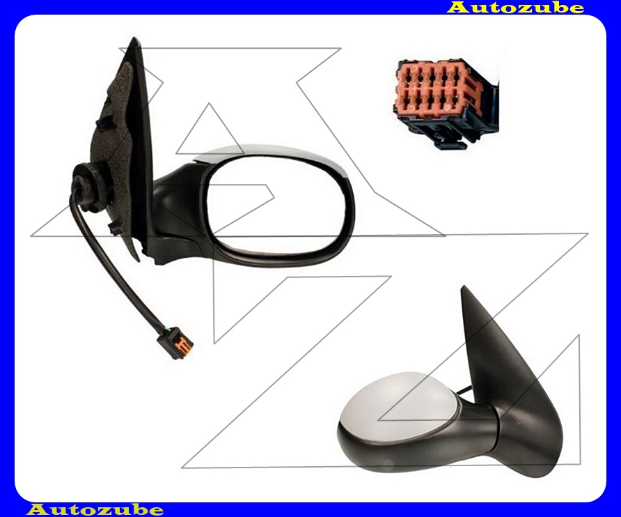 Visszapillantó tükör jobb, elektromos, fűthető-domború tükörlappal, hőmérős, fényezhető borítással Visszapillantó tükör jobb, elektromos, fűthető-domború tükörlappal, hőmérős, fényezhető borítással