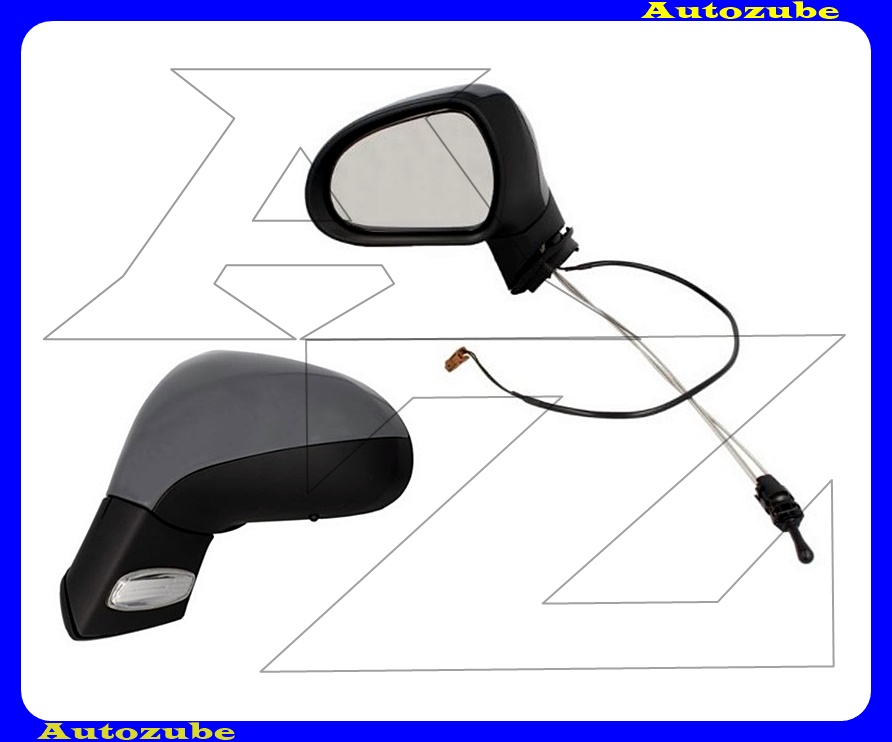 Visszapillantó tükör bal, manuális, fűthető tükörlappal, fényezhető borítással, irányjelzővel Visszapillantó tükör bal, manuális, fűthető tükörlappal, fényezhető borítással, irányjelzővel