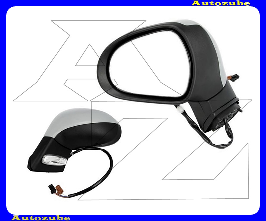 Visszapillantó tükör bal, elektromos, fűthető-domború tükörlappal, fényezhető borítással, irányjelzővel Visszapillantó tükör bal, elektromos, fűthető-domború tükörlappal, fényezhető borítással, irányjelzővel