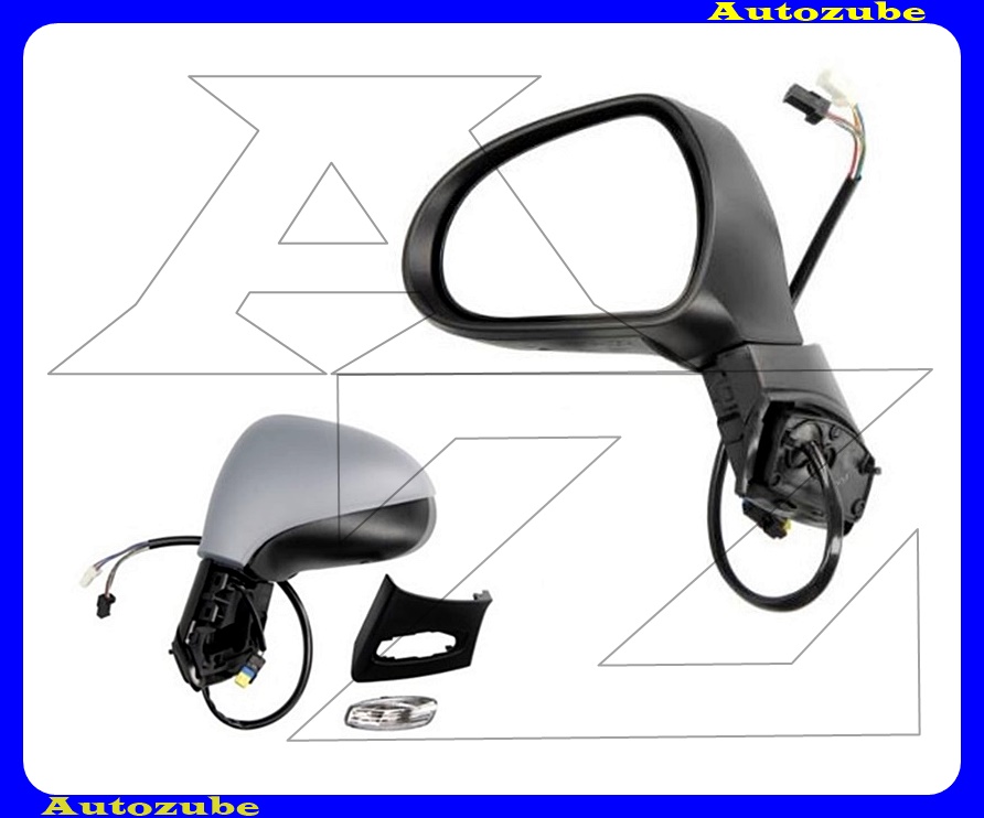 Visszapillantó tükör bal, elektromosan behajló, fűthető-domború tükörlappal, fényezhető borítással, irányjelzővel Visszapillantó tükör bal, elektromosan behajló, fűthető-domború tükörlappal, fényezhető borítással, irányjelzővel