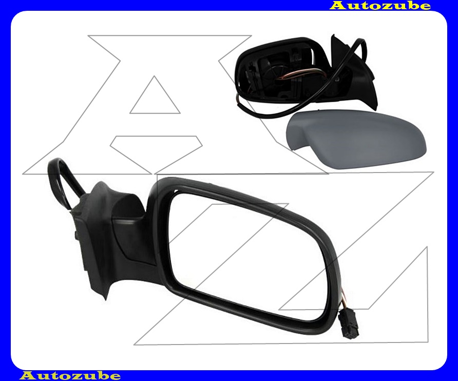 Visszapillantó tükör jobb, elektromos, fűthető-domború tükörlappal, hőmérős, fényezhető borítással /ALKAR/ Visszapillantó tükör jobb, elektromos, fűthető-domború tükörlappal, hőmérős, fényezhető borítással /ALKAR/