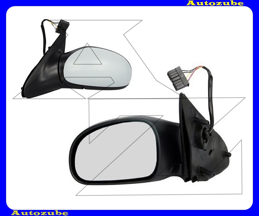 Visszapillantó tükör bal, elektromos, fűthető-aszférikus tükörlappal, fényezhető borítással Visszapillantó tükör bal, elektromos, fűthető-aszférikus tükörlappal, fényezhető borítással