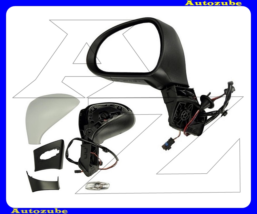 Visszapillantó tükör bal, elektromos, fűthető-domború tükörlappal, fényezhető borítással, irányjelzővel Visszapillantó tükör bal, elektromos, fűthető-domború tükörlappal, fényezhető borítással, irányjelzővel