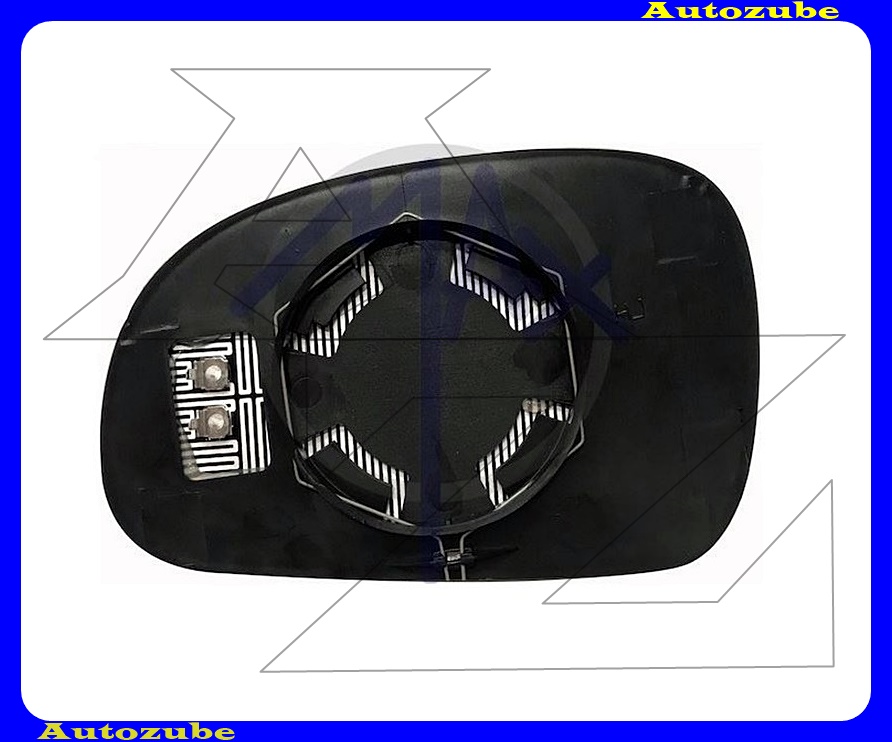 Visszapillantó tükörlap jobb, fűthető-domború-kék (tartólappal) Visszapillantó tükörlap jobb, fűthető-domború-kék (tartólappal)