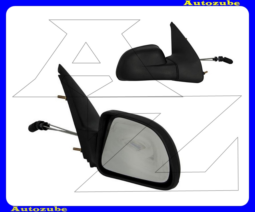 Visszapillantó tükör jobb, manuális, domború tükörlappal, fekete borítással Visszapillantó tükör jobb, manuális, domború tükörlappal, fekete borítással