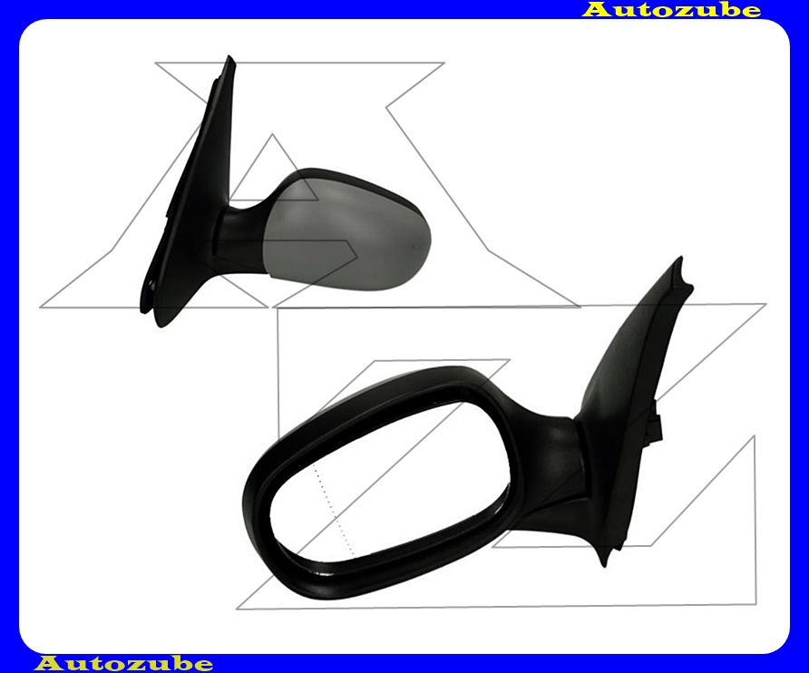 Visszapillantó tükör bal, elektromos, fűthető-aszférikus tükörlappal, fényezhető borítással Visszapillantó tükör bal, elektromos, fűthető-aszférikus tükörlappal, fényezhető borítással