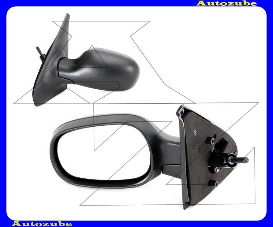 Visszapillantó tükör bal, manuális, aszférikus tükörlappal, fekete borítással Visszapillantó tükör bal, manuális, aszférikus tükörlappal, fekete borítással