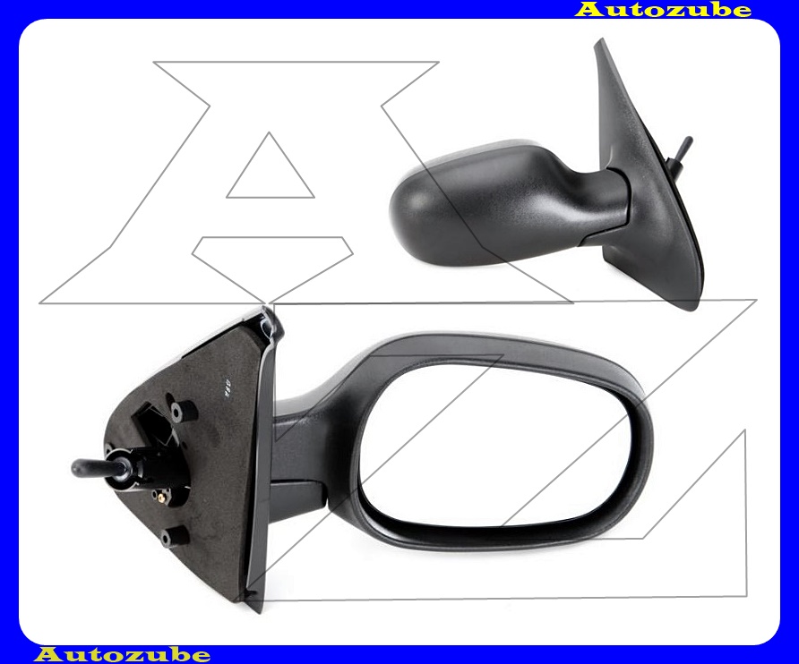 Visszapillantó tükör jobb, manuális, domború tükörlappal, fekete borítással Visszapillantó tükör jobb, manuális, domború tükörlappal, fekete borítással