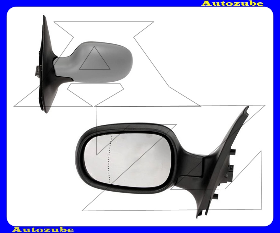 Visszapillantó tükör bal, elektromos, fűthető-aszférikus tükörlappal, fényezhető borítással Visszapillantó tükör bal, elektromos, fűthető-aszférikus tükörlappal, fényezhető borítással