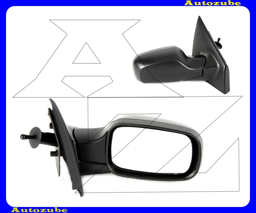 Visszapillantó tükör jobb, manuális, domború tükörlappal, hőmérős, fekete borítással Visszapillantó tükör jobb, manuális, domború tükörlappal, hőmérős, fekete borítással