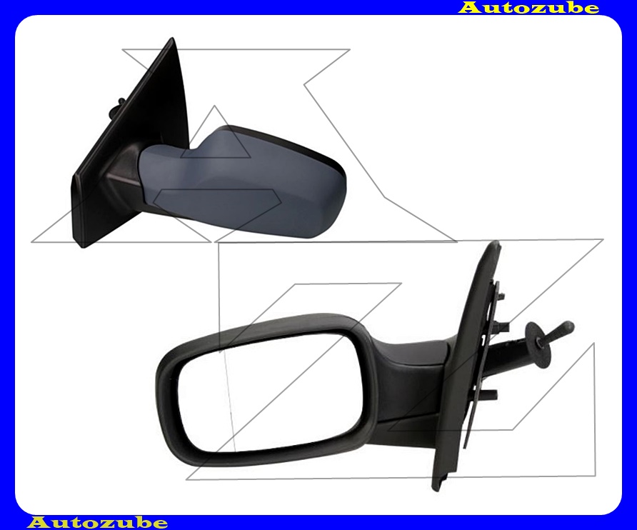 Visszapillantó tükör bal, manuális, aszférikus tükörlappal, alapozott borítással Visszapillantó tükör bal, manuális, aszférikus tükörlappal, alapozott borítással