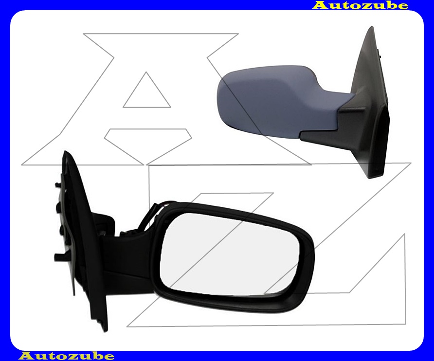 Visszapillantó tükör jobb, elektromos, fűthető-domború tükörlappal, hőmérős, alapozott borítással Visszapillantó tükör jobb, elektromos, fűthető-domború tükörlappal, hőmérős, alapozott borítással